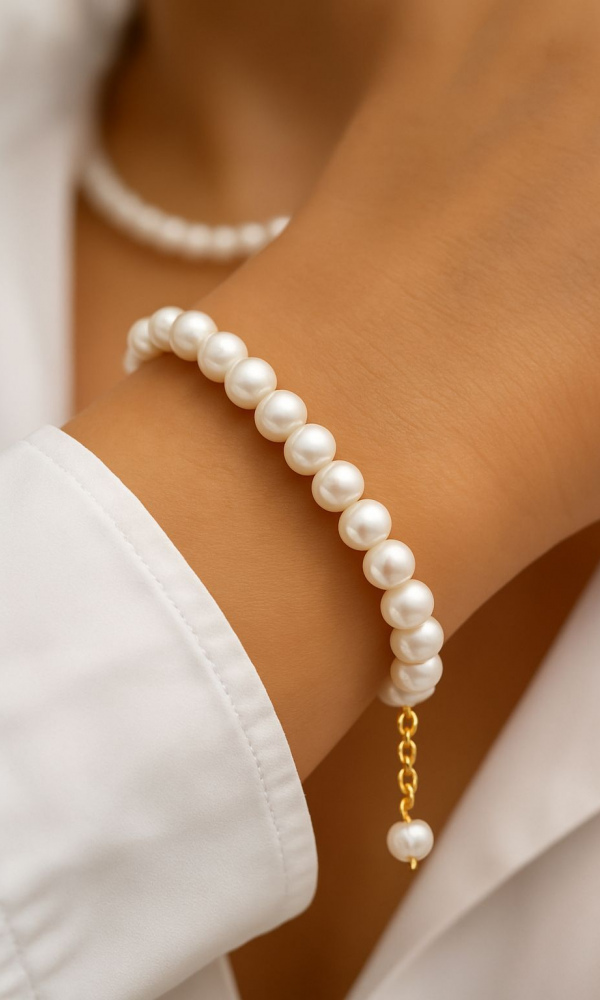 Ayzen Doğal İnci Bileklik 14 cm