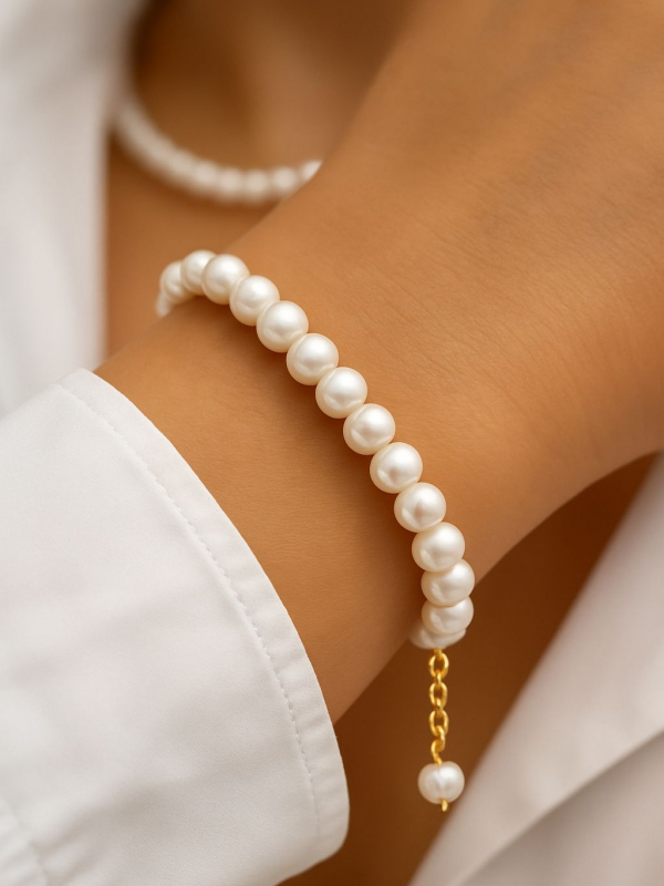 Ayzen Doğal İnci Bileklik 14 cm